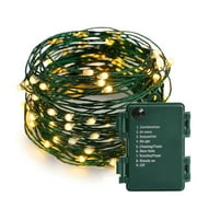 LOENDE Christmas Lights, 100 LED 33 FT Battery Operated Fairy Lights for Home Party Garden Christmas Decoration, 1 Pack