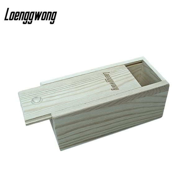 LOENGGWONG Decorative boxes made of wood Wooden Storage Box with Sliding Lid, Decorative Organizer