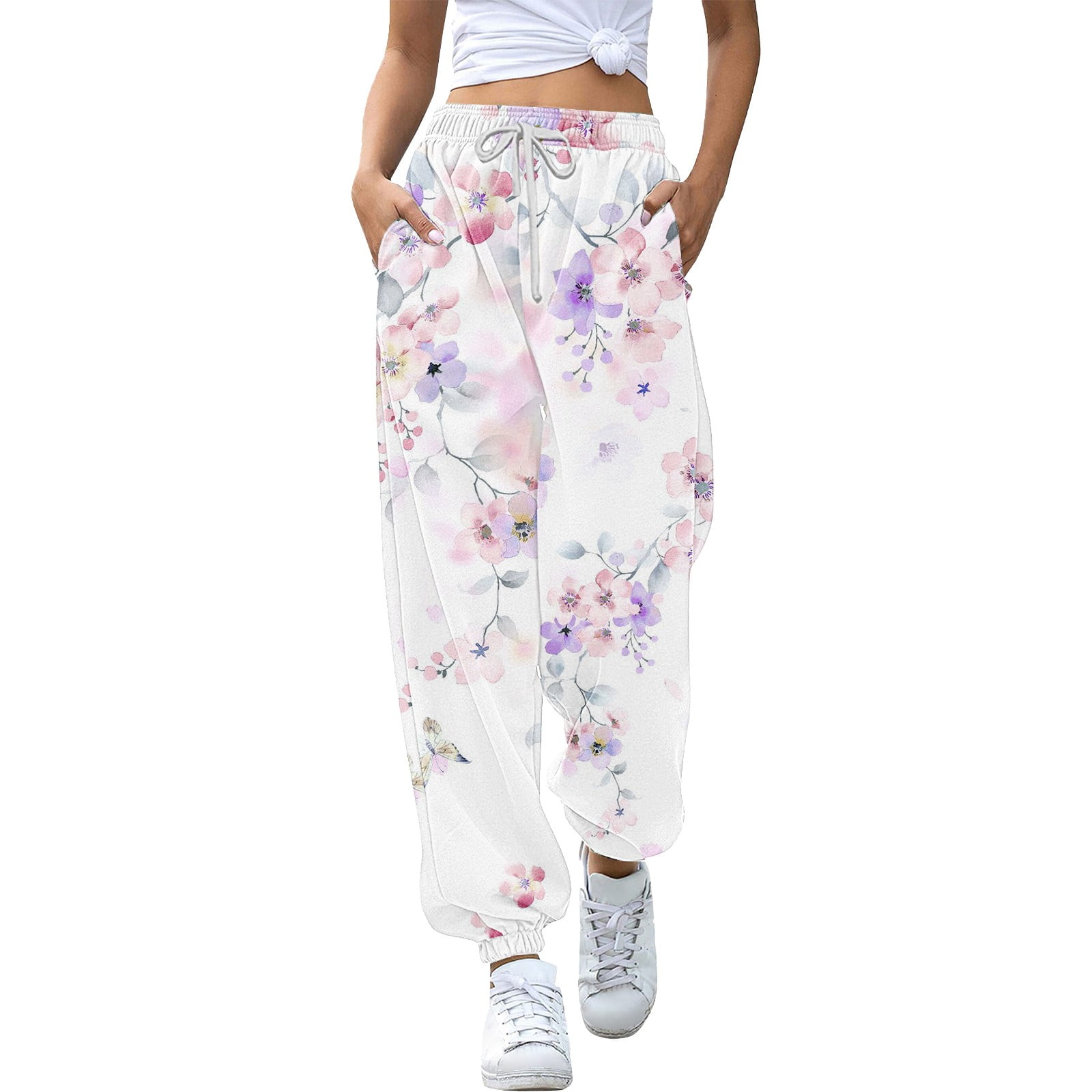 LOEYUNYE Yoga Pants Womens Jogger Lounge Pants Womens Sweatpants Tall