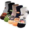 thumbnail image 1 of LOFIR Funny Novelty Womens Ankle Socks, Comfy Cotton Cute Food Cartoon Pattern Crew Socks for Women, 5 Pairs, 1 of 8