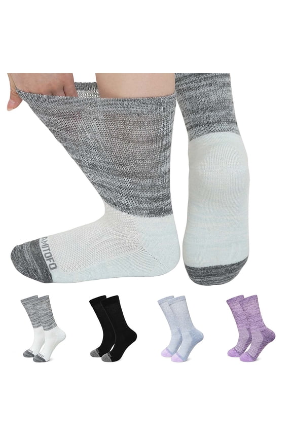 Men's & Women's Cushioned Diabetic Socks – Soft Cotton, Seamless Toe, and Comfortable Fit for All-Day Relief