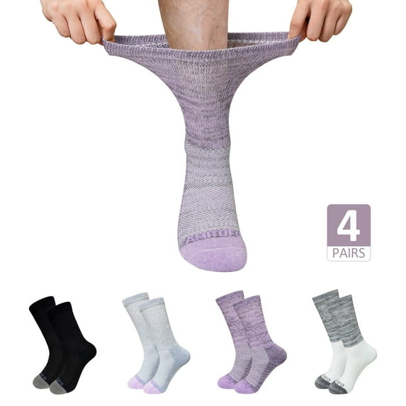 LOFIR Men's & Women's Cushioned Diabetic Socks – Soft Cotton, Seamless Toe, and Comfortable Fit for All-Day Relief