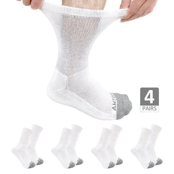 LOFIR Men's & Women's Cushioned Diabetic Socks – Soft Cotton, Seamless Toe, and Comfortable Fit for All-Day Relief