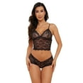 thumbnail image 1 of LOFIR Sexy Lingerie Set for Women, 2-Piece Lace Bralette & High Waist Panty, Sheer Sleepwear Pajamas, Elegant Nightwear, 1 of 7