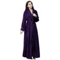 thumbnail image 1 of LOFIR Womens Fleece Robe - Comfy Plush Long Bathrobes for Women, Ladies Sleepwear (S/M, Purple), 1 of 7