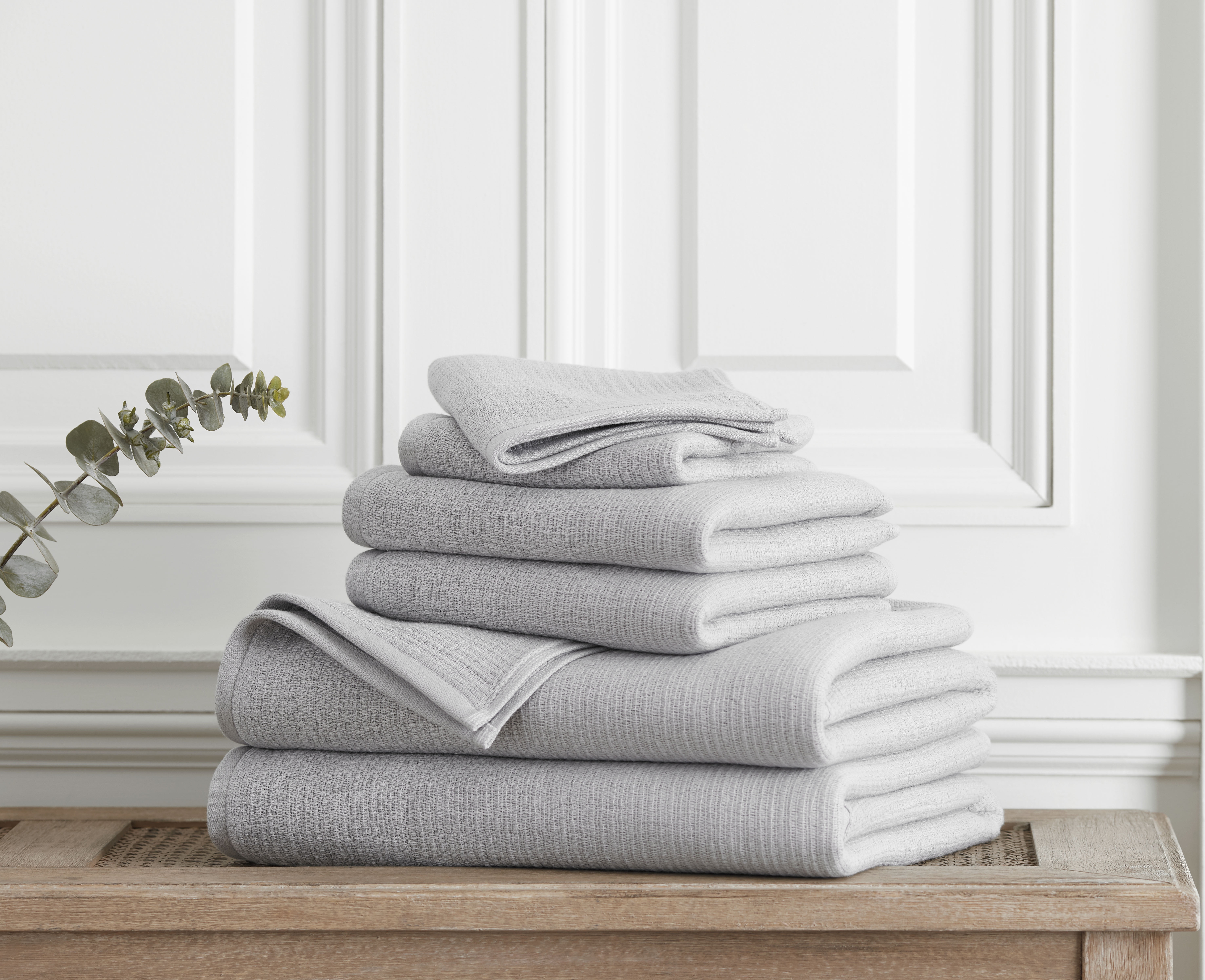 LOFT BY LOFTEX New Generation Soft and Absorbent Bath 6 Piece Set Silver Walmart
