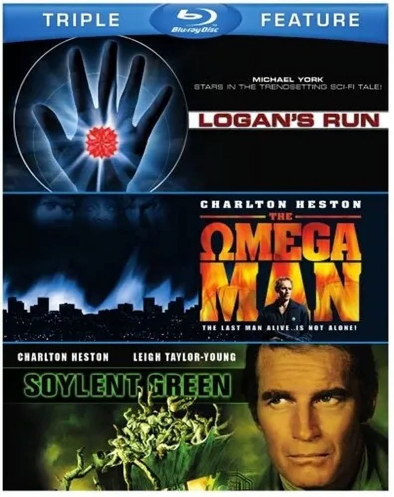 LOGAN'S RUN + THE OMEGA MAN + SOYLENT GREEN New Sealed Bluray Triple