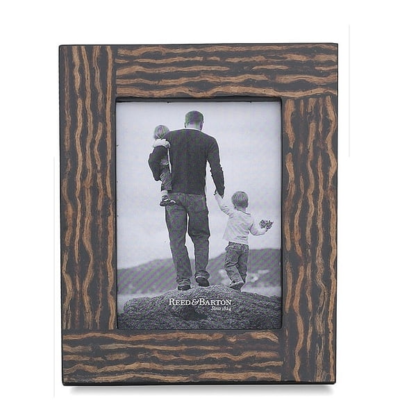 LOGAN inlaid coco twigs wood finish 4x6 frame by Reed Barton - 4x6