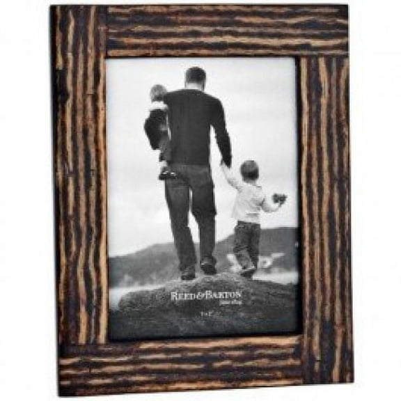 LOGAN inlaid coco twigs wood finish 5x7 frame by Reed Barton - 5x7