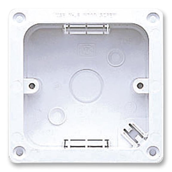 LOGIC PLUS - 1 Gang 45mm Flush Flanged Box, White