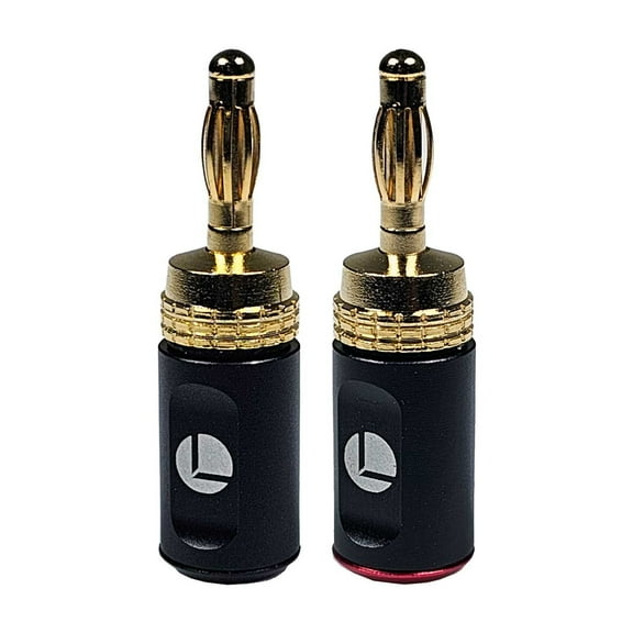 LOGICO 3 Pairs Banana Plugs Gold Plated Speaker Wire Audio Connector