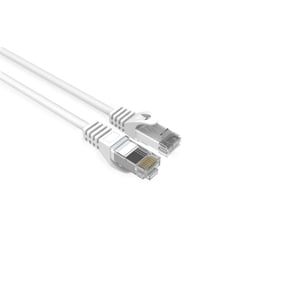 LOGICO Cat6 Slim Ethernet Patch Cable White 28 AWG 1FT (5 Pack)