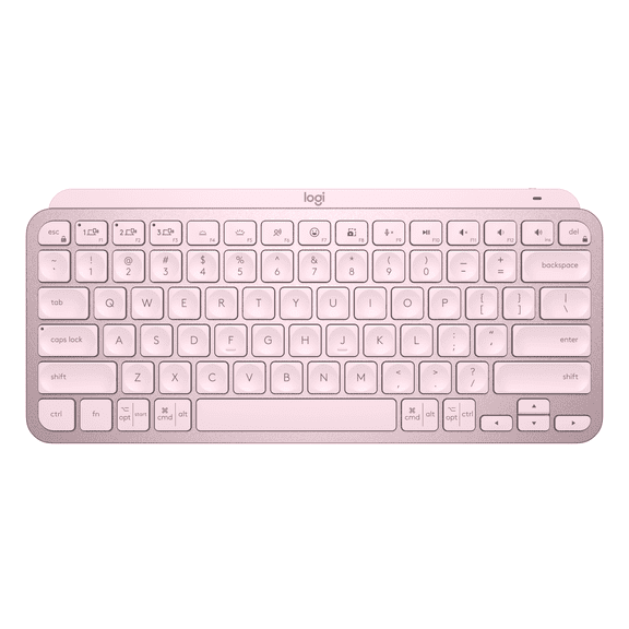 LOGITECH MX KEYS MINI MINIMALIST WIRELESS ILLUMINATED KEYBOARD - ROSE