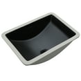 thumbnail image 1 of LOGMEY 21" Black Undermount Ceramic Bathroom Sink with Overflow - Scratch Resistant, Fits 20" Vanity, 1.75" Drain Ready, 1 of 10