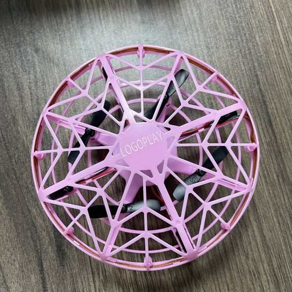 LOGOPLAY Hands Free Motion Sensor Mini Drone, Easy Indoor Small UFO Toy Flying Ball Drone Toy for Boys and Girls Kids Drones (pink)