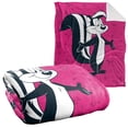 thumbnail image 1 of LOGOVISION Looney Tunes Blanket,50*60inch,Pepe Le Pew Character Sherpa Back Super Soft Throw, 1 of 5