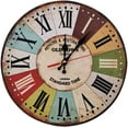 LOHAS Home 12 Inch Retro Wooden Wall Clock Farmhouse Decor, Silent Non