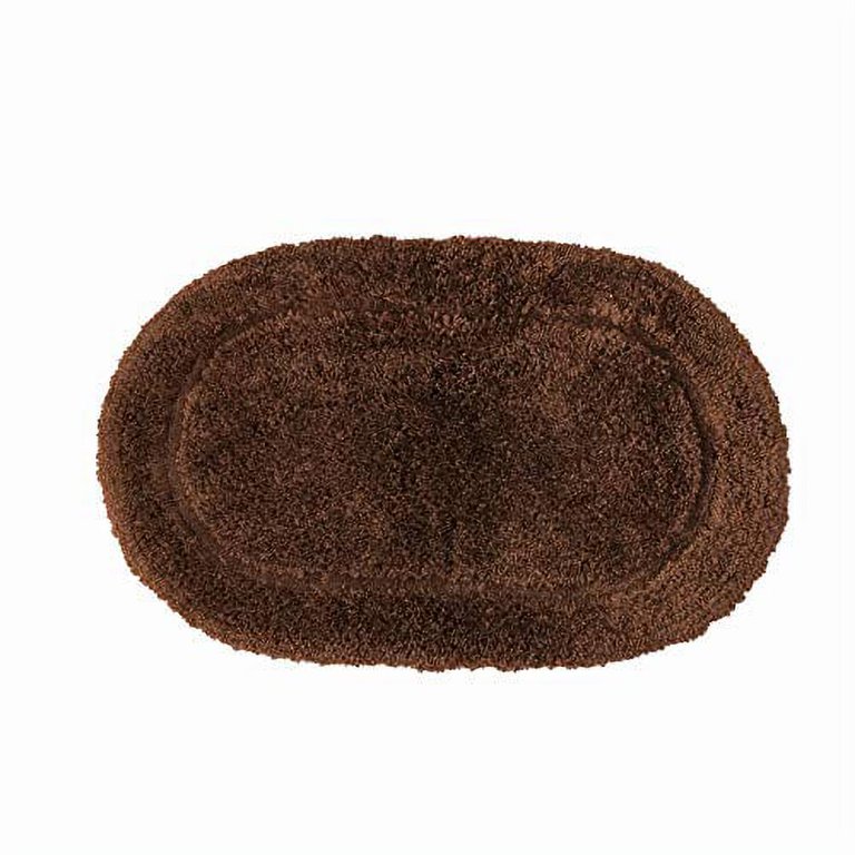 Coffee Bathroom Rug, Non Slip Bath Mat, 20 x 32 Microfiber Thick