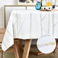 thumbnail image 1 of LOHASCASA Vinyl Oilcloth Tablecloth Rectangle Spillproof Wipeable Stainproof PVC Plastic Waterproof Tablecloths for Birthday,Christmas,Banquet Kitchen Dining Tablecloth - Ivory White Tree 54 x 84 Inch, 1 of 7