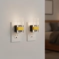 thumbnail image 1 of LOHASLED Set of 2 Black & Brass 3000K Dimmable Nightstand Light, 1 of 7