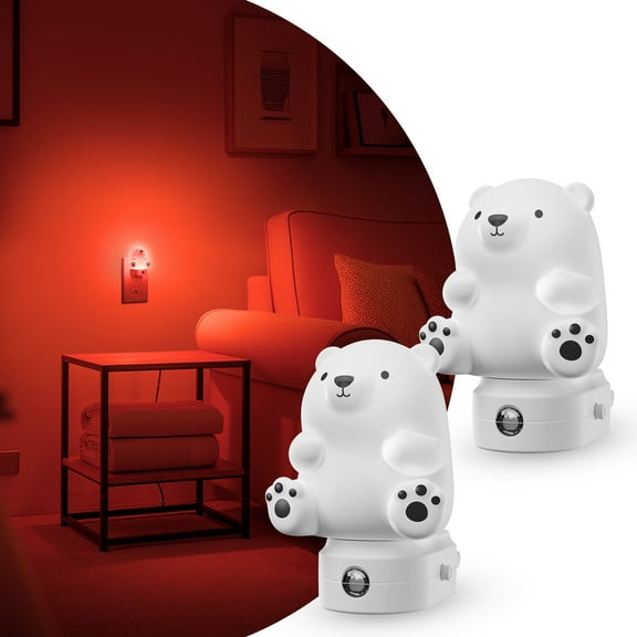 LOHASLED White Color-Changing LED Night Light with Memory & Dusk-to-Dawn Sensor
