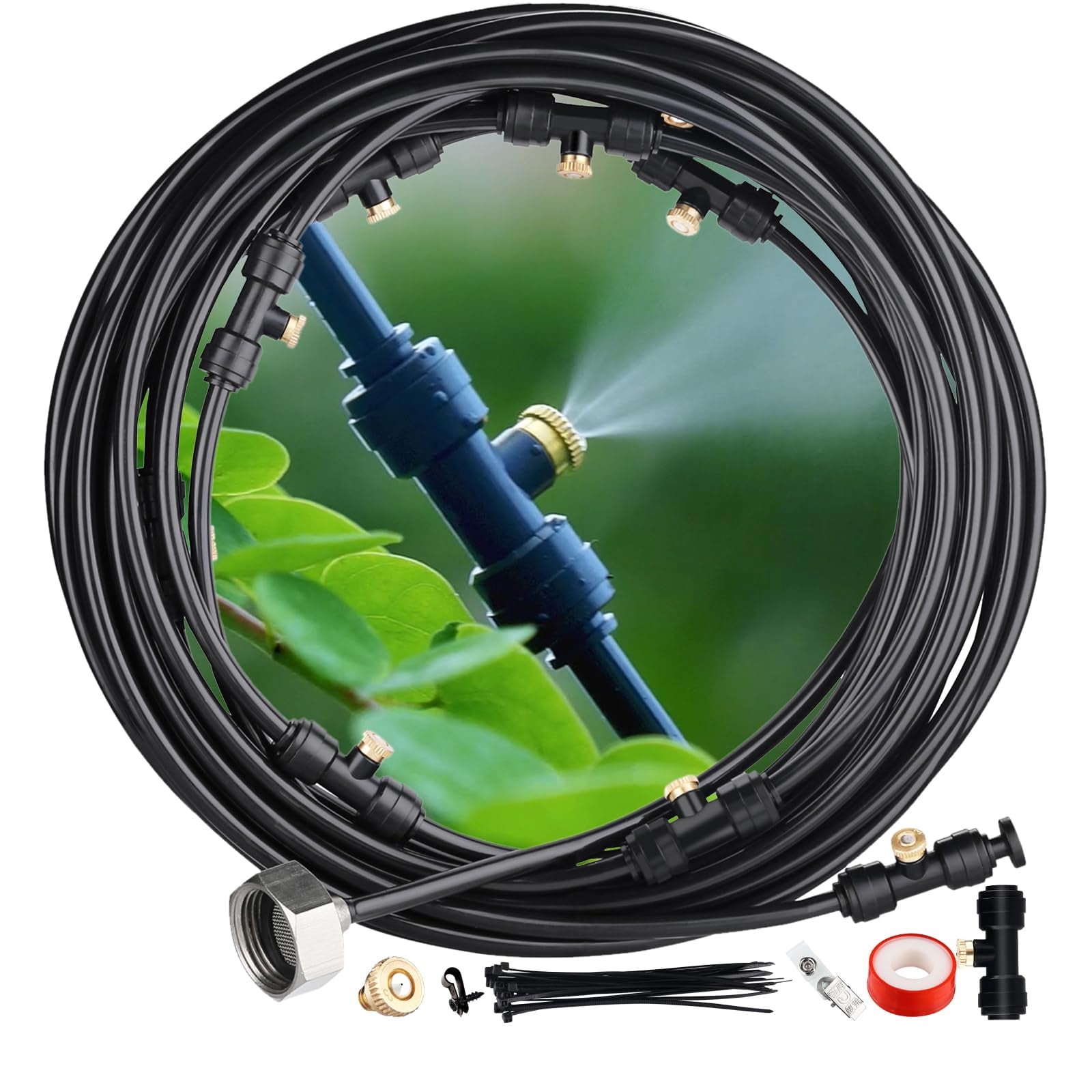 LOHASV9 Misting System, Misters EC36 for Outside Patio Pre Kit 29.5FT