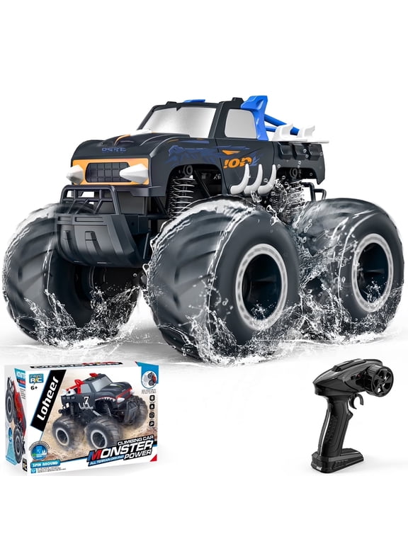 1:16 Remote Control Cars , Waterproof 4WD RC Monster Truck Toys Gifts for Kids Adults