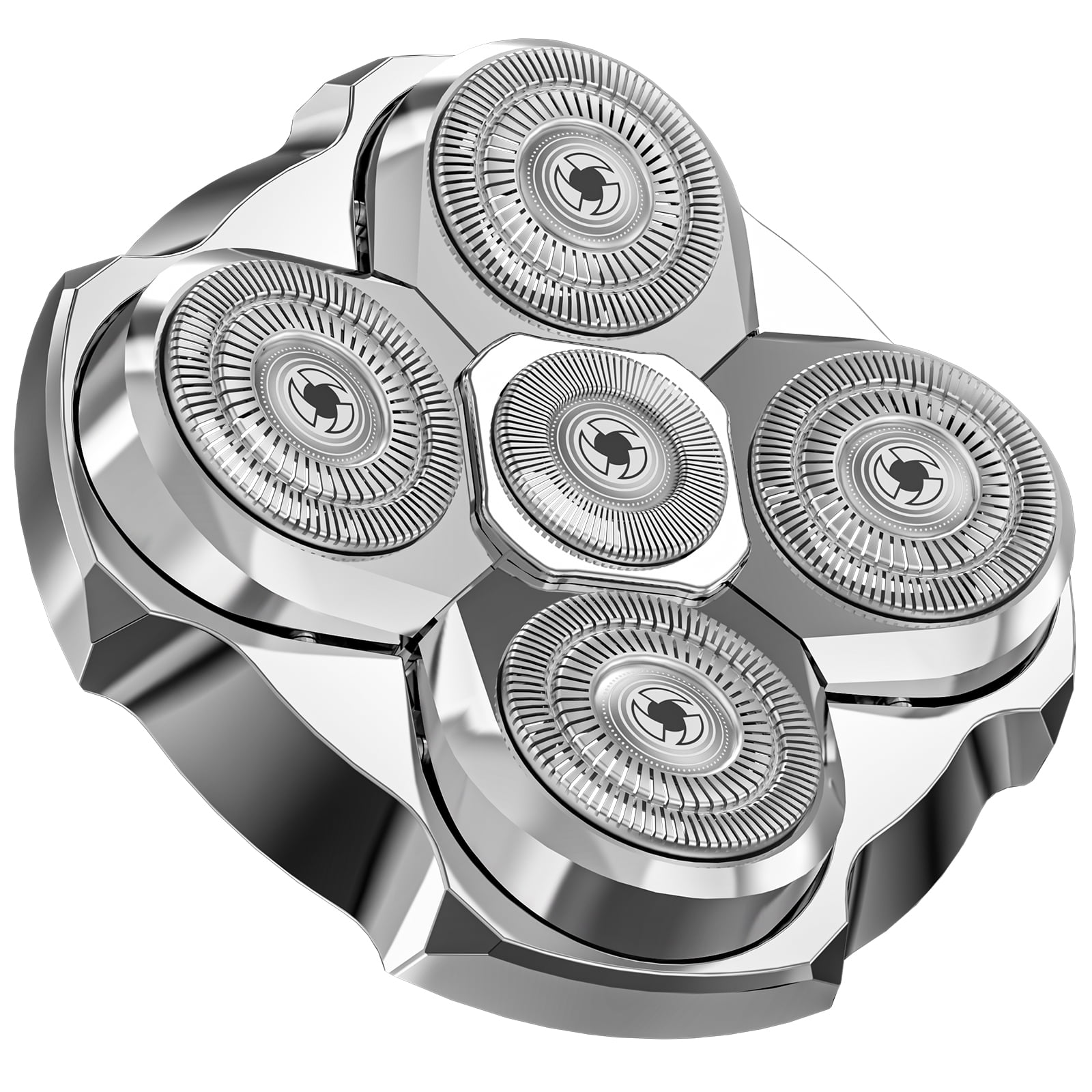 LOHEER Shaver Replacement Blades for Head Shaver, 5 Blades Shaver Heads ...