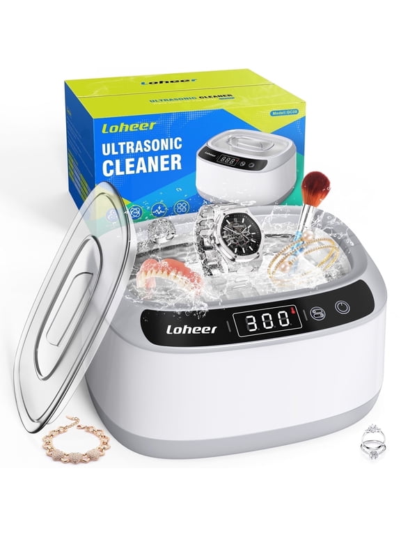 Ultrasonic Jewelry Cleaner, 23 oz 45KHz Ultrasonic Cleaner Machine with Digital Timer, 4 Cleaning Modes, for Jewelry, Glasses, Retainer, Watch Strap, Home and Travel Use