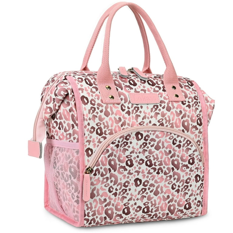 LOKASS Lunch Bag Women Insulated Lunch Box Wide-Open Lunch Tote