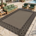 thumbnail image 1 of LOKHOM 6'x9' Faux Jute Outdoor Rugs, Bohemian Area Rug for Living Room, Washable Non Slip Indoor Outdoor Carpet for Patio Backyard Bedroom, Brown, 1 of 9