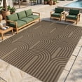 thumbnail image 1 of LOKHOM 6'x9' Faux Jute Outdoor Rugs, Geometric Area Rug for Living Room, Washable Non Slip Indoor Outdoor Carpet for Patio Backyard Bedroom, Beige Brown, 1 of 9