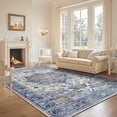 thumbnail image 1 of LOKHOM 8'x10' Bohemian Area Rug for Living Room, Non Slip Machine Washable Rugs Vintage Floor Carpet for Bedroom Dinning Room Kitchen, Blue, 1 of 14