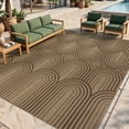 thumbnail image 1 of LOKHOM 8'x10' Faux Jute Outdoor Rugs, Geometric Area Rug for Living Room, Washable Non Slip Indoor Outdoor Carpet for Patio Backyard Bedroom, Multicolor Brown, 1 of 9