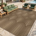 thumbnail image 1 of LOKHOM 8'x10' Faux Jute Outdoor Rugs, Geometric Area Rug for Living Room, Washable Non Slip Indoor Outdoor Carpet for Patio Backyard Bedroom, Multicolor Brown, 1 of 9