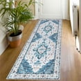 thumbnail image 1 of LOKHOM 2' x 6' Bohemian Runner Rug for Hallway, Non Slip Machine Washable Medallion Area Rugs for Kitchen, Laundry, Living Room,Teal, 1 of 11