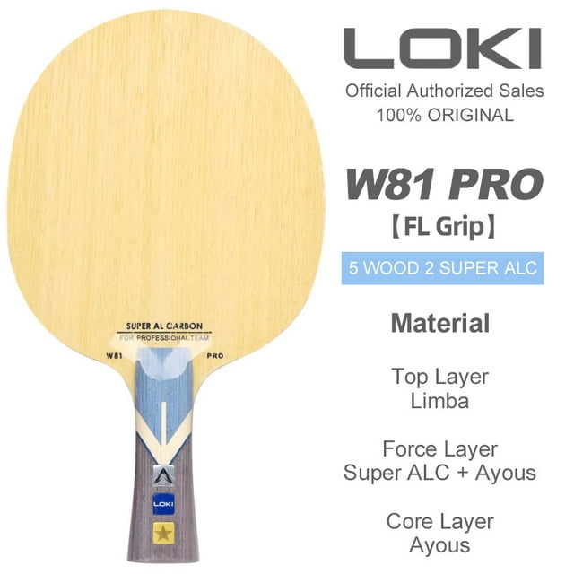 LOKI W81 PRO Table Tennis Blade 5 Wood 2 ALC External Ping Pong Blade