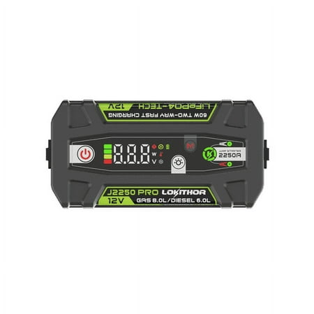 Lokithor J2250PRO 2250A Jump Starter with LiFePO4 Battery