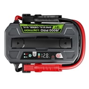 LOKITHOR J5000 PRO 5000A LiFePO4 Car Jump Starter, 12V Battery Booster for 12L Gas/10L Diesel, 100W USB-C Power Bank, 400LM LED, 10 Safety Protections