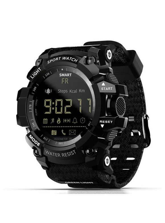 LOKMAT MK16 Smart Watch , Army Rugged Men Women Watch with 12-months Battery Life IP67 / 5ATM Waterproof EL Luminous Sports  Smartwatch Pedometer Activity Fitness