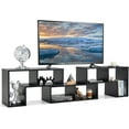 thumbnail image 1 of LOKO 3 Pieces Cube TV Stand, Modern Entertainment Center for up to 65 Inch TV, Minimalist TV Console Table, Free Combination Storage Bookcase Shelf for Living Room or Bedroom (Black), 1 of 9