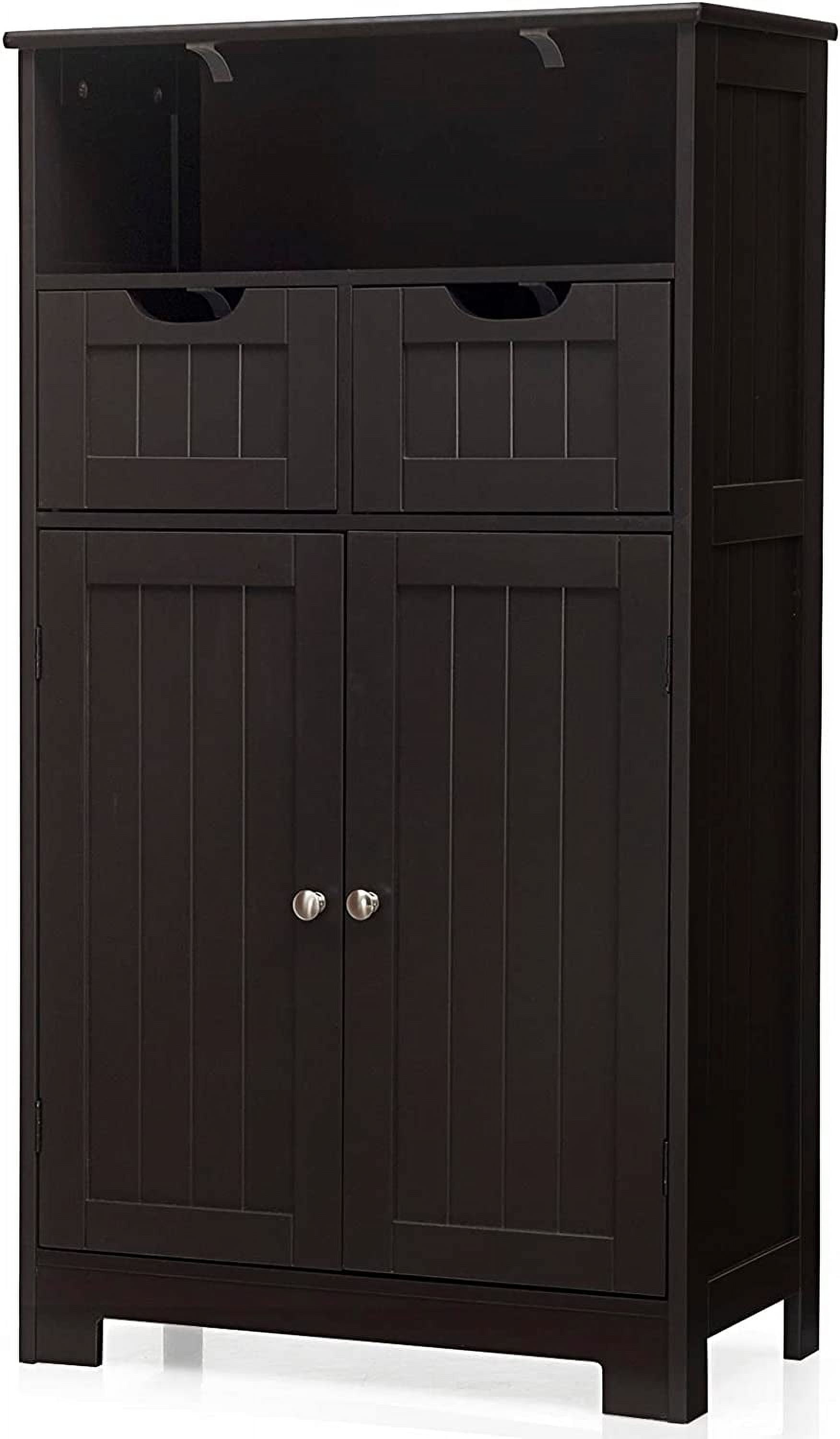 LOKO Bathroom Storage Cabinet, Multifunctional Floor Storage Organizer ...