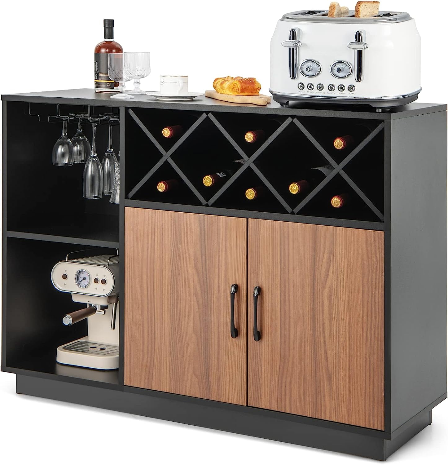 LOKO Buffet Cabinet with Storage, Modern Kitchen Storage Cabinet with ...
