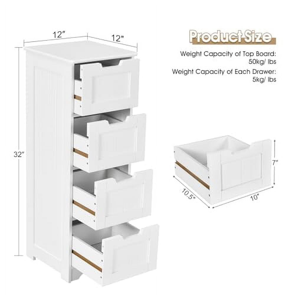 White MDF Lockable Cabinet with Adjustable Shelving