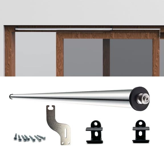LOKORI Sliding Door Closer, with Hold-Open Design, Adjustable Speed & Tension, Aluminum Alloy, TCY22001-S