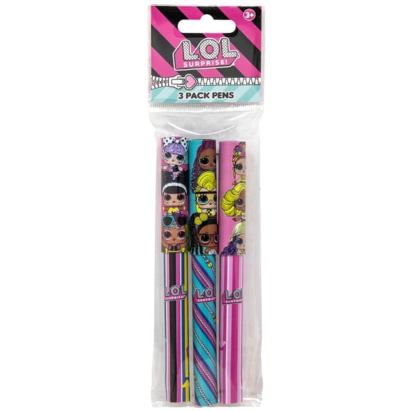 LOL 3pk Pens in Poly Bag with Header