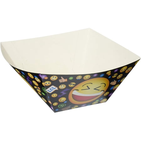 LOL Emoji Emoticons Cute Kids Birthday Party 12" Square Paper Bowls