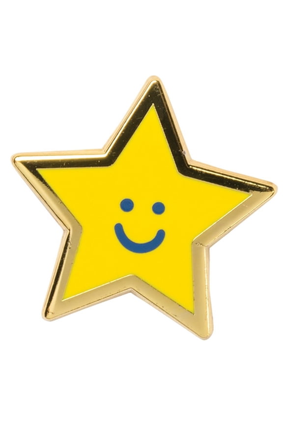 Gold Enamel Pin, Good Friends Are Like Stars, Pins & Brooches