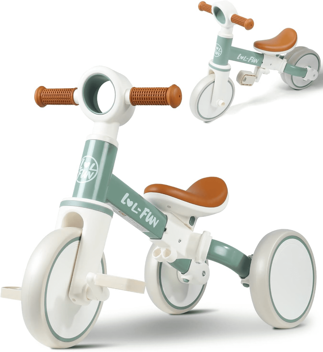 LOL-FUN Toddler Balance Bike for 1 to 4 Years Old Boys Girls Gift, 4 in ...