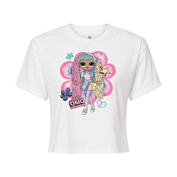 LOL OMG! Fashion Dolls - Candylicious Original - Juniors Cropped Cotton Blend T-Shirt